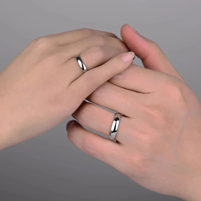 Aliança de casamento (Dourado 2mm) Aço inoxidável