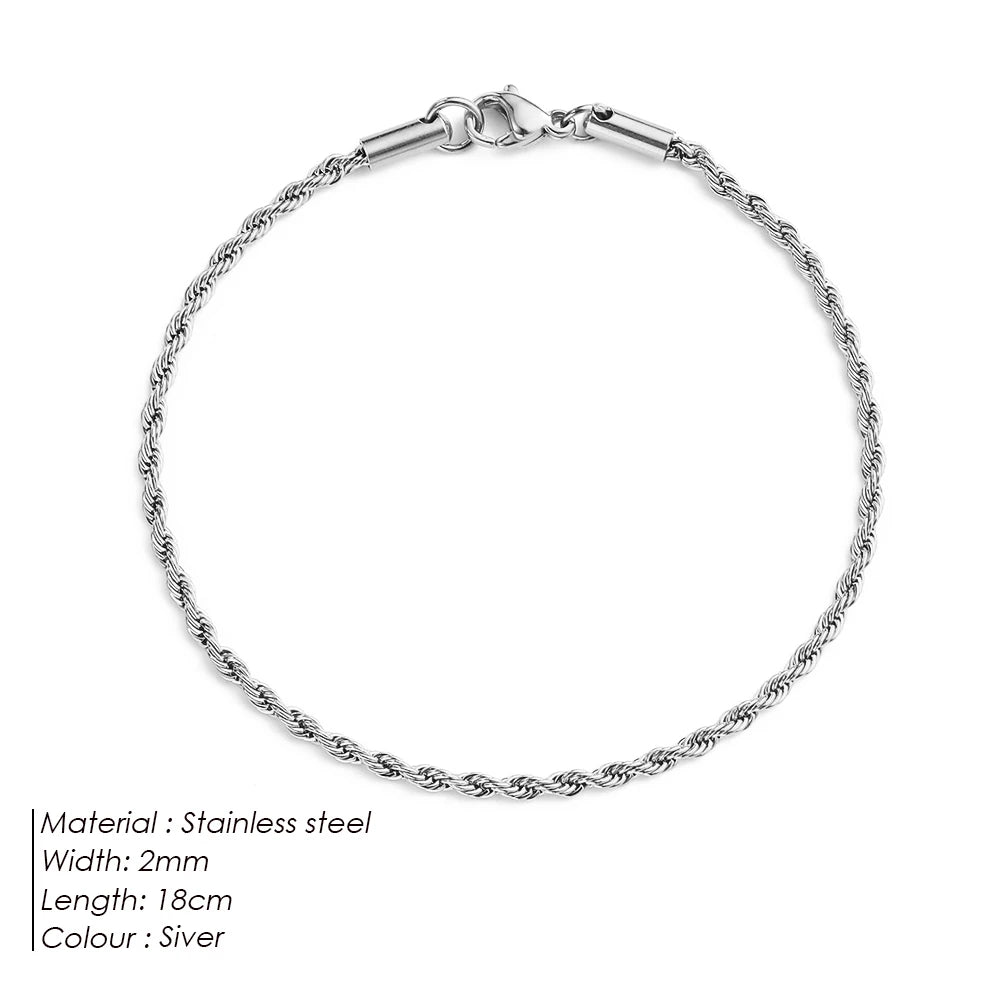 Pulseira (Fina) Aço inoxidável