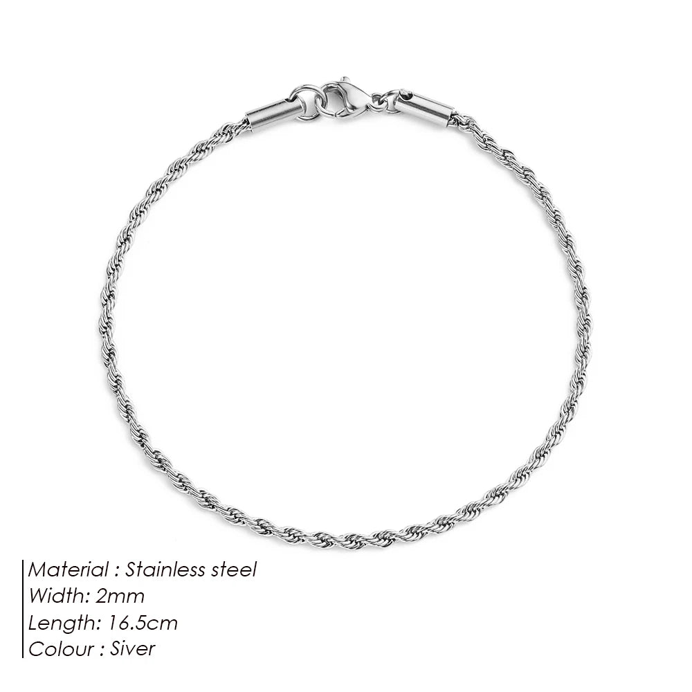 Pulseira (Fina) Aço inoxidável