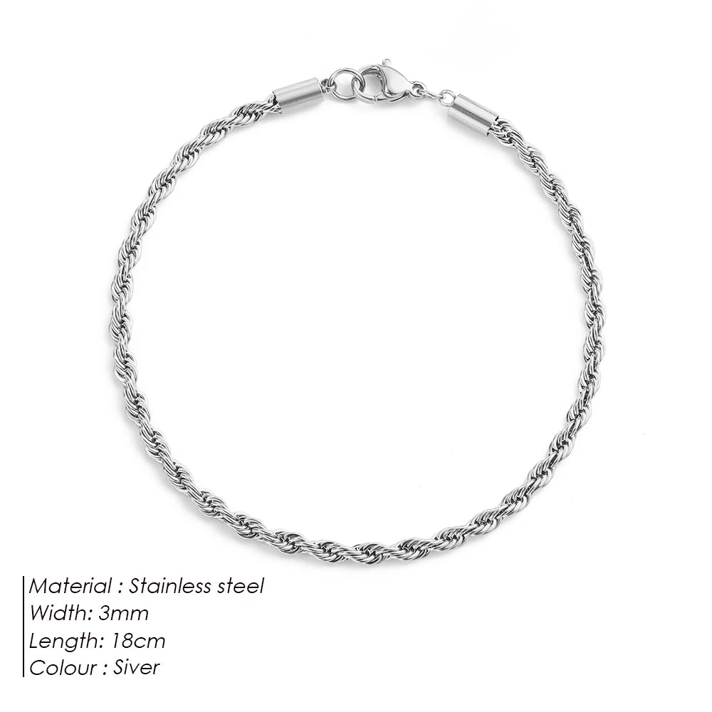 Pulseira (Fina) Aço inoxidável
