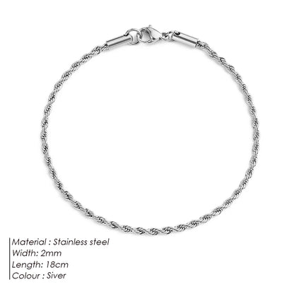 Pulseira (Fina) Aço inoxidável