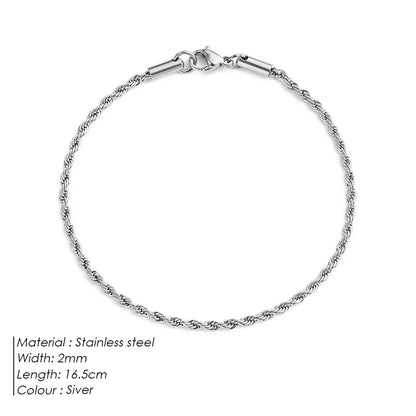 Pulseira (Fina) Aço inoxidável