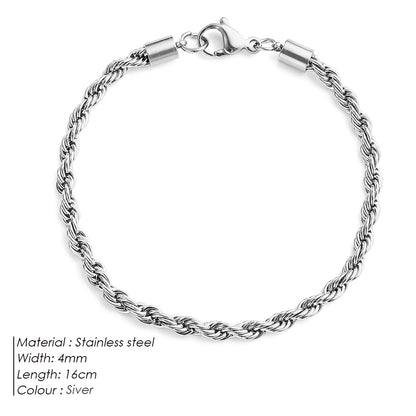 Pulseira (Fina) Aço inoxidável