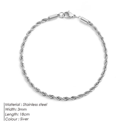 Pulseira (Fina) Aço inoxidável